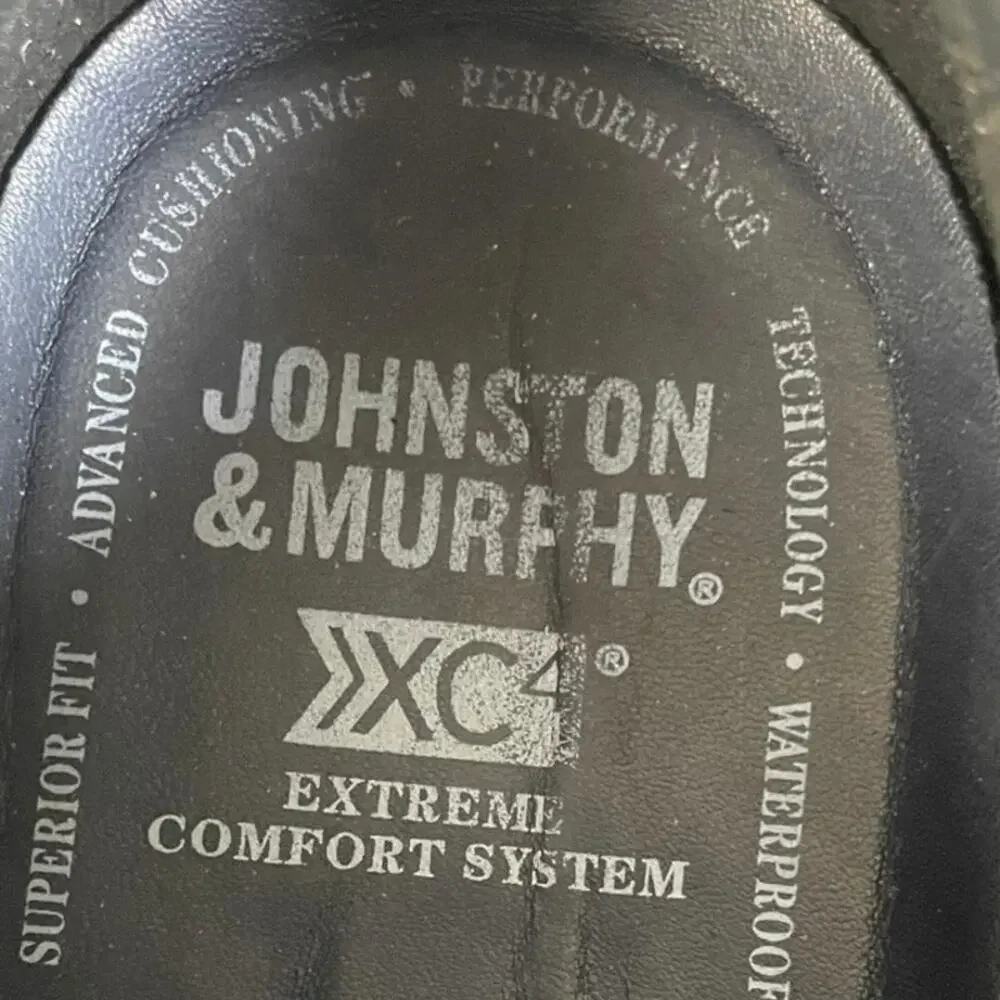 Johnston & Murphy Men’s XC4 Prentiss Black Waterproof Leather Sneakers Size-11M